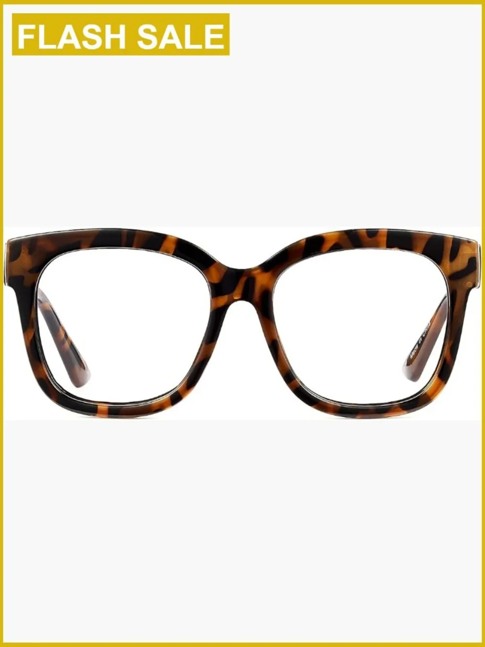 Oversized Square Blue Light Blocking Glasses Reduce Eye Strain
